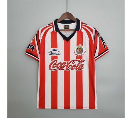 Chivas Guadalajara 98/99 Home White&Red Soccer Jersey